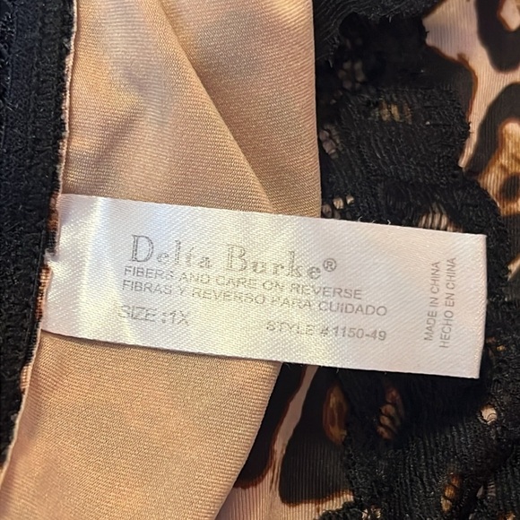 1X Leopard Animal Print Plus Size Nightgown Lingerie Sleepwear Dress - Picture 6 of 9